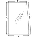 At183084 Upper Door Rear Glass Fits John Deere Fits Hitachi 4398018