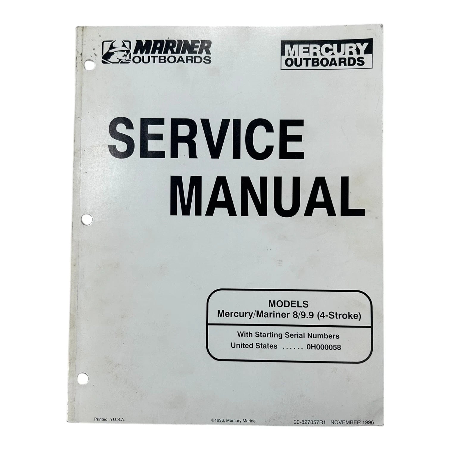 Mercury 90-827857r1, Mariner 8/9.9 (4 Stroke) | Hook & Hull Co