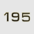 Ranger Boat Number Decal Black Gold by Ranger