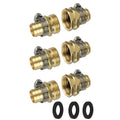 3 In 1 Kit 3/4" Male Female Garden Water Hose Repair Quick Connector