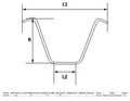 Handlebar 1" Chrome 18" Rise With Dimples