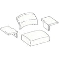 Complete Cushion Set Fits Caterpillar 6r 74a 76a 82h 84h 94j 96j 10k
