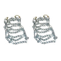 2 Link Spacing Snow Tire Chain Set For 26x12-12 Tires Atv Utv Lawn