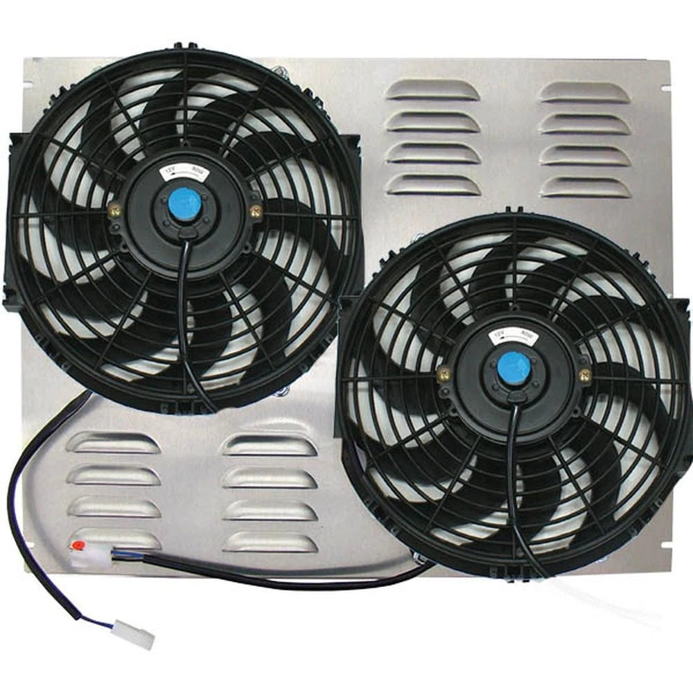 Z40112 Dual 10" Electric Fan & Shroud - 16 1/2 X 20 1/2 X 1 7/8