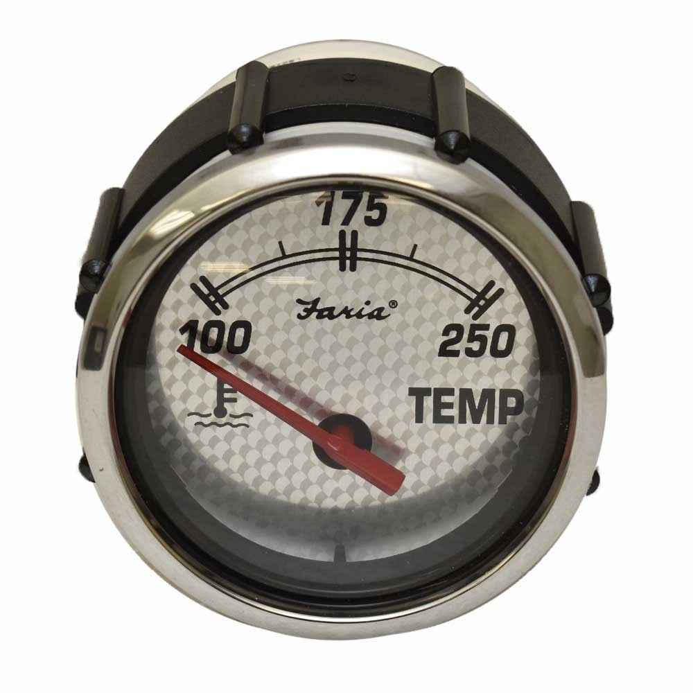 Faria Boat Temperature Gauge Silver by Faria