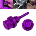 Purple Cnc Motorcycle For Engine Oil Level Gauge Cap Customizable