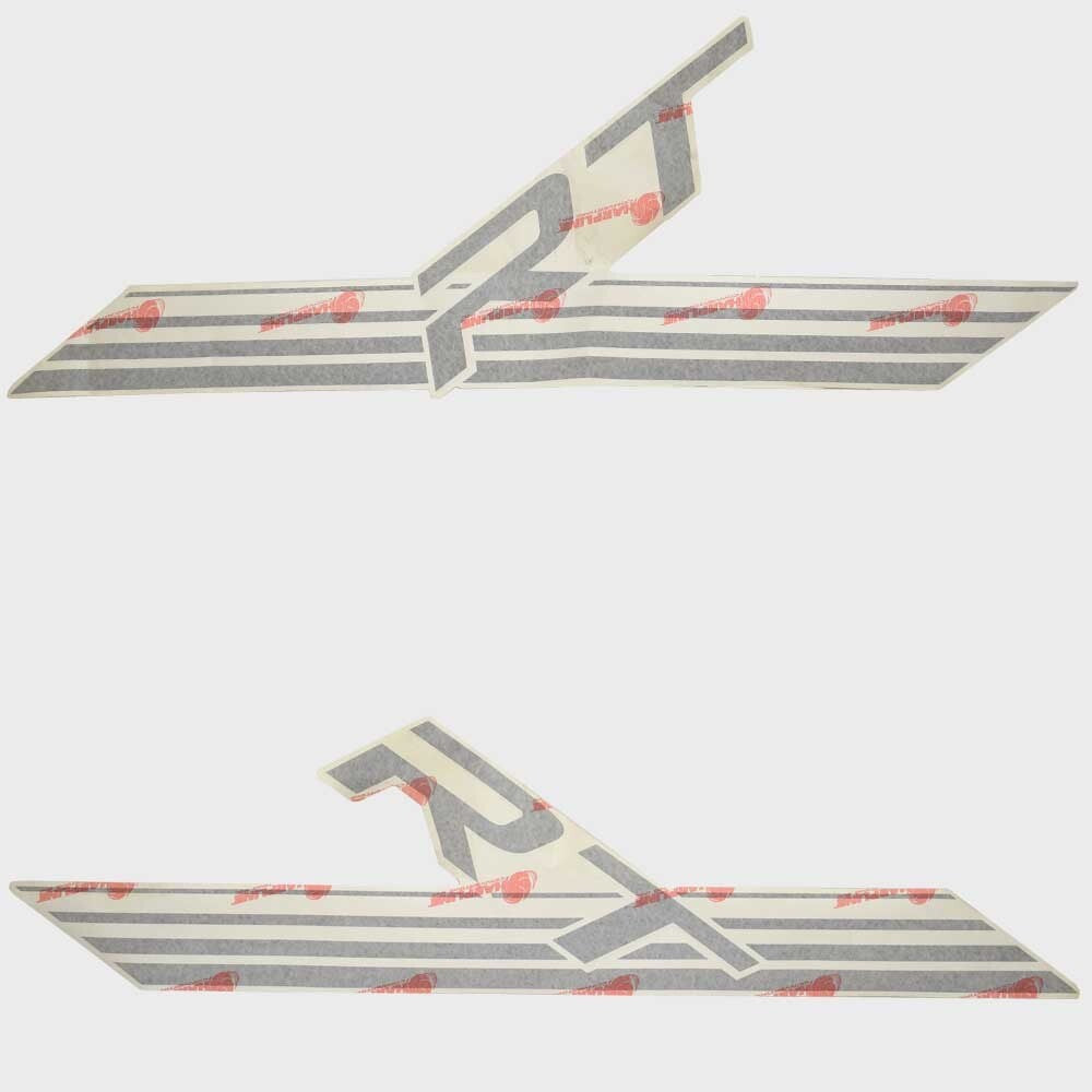 Escape Pontoon Boat Graphic Decals 8161221 RT Black/White Pair by Escape