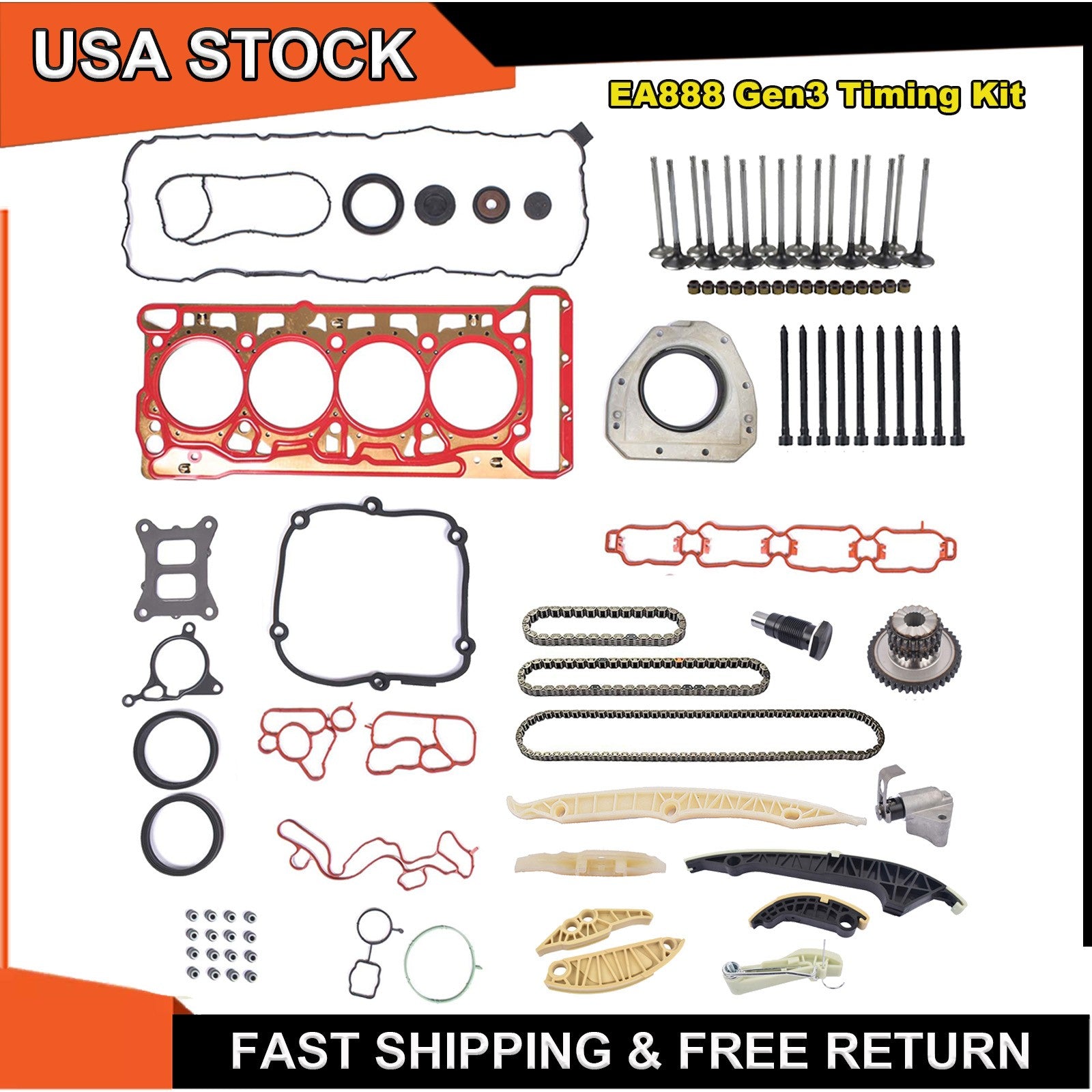 Timing Chain Head Gaskets Kit Audi 1.8 2.0 TSI by Audi