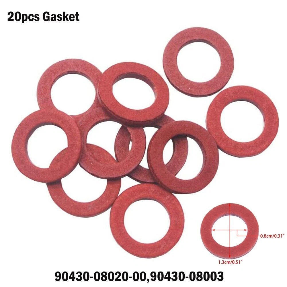20× For Ymh Outboards Lower Unit Oil Drain Gasket 90430-08020-00