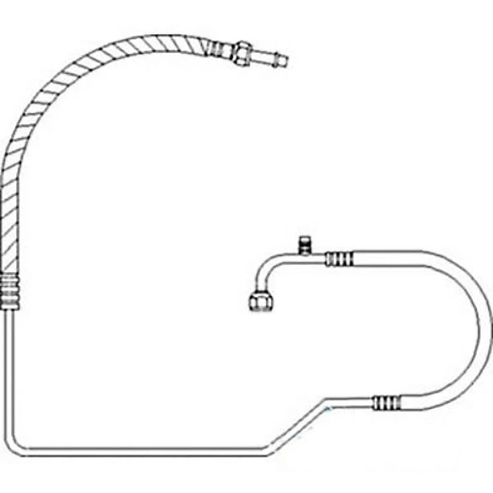 A-re57341 Compressor To Condenser Line - Fits John Deere 4050, 4055,