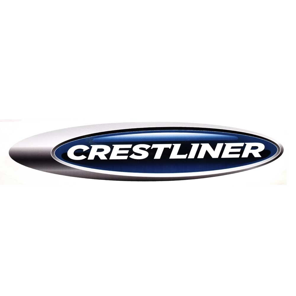 Crestliner Boat Logo Decal 2071503 | Blue Gray StickerOpens in a new w