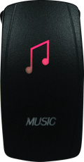 Dragonfire Racing Lighted Switch Music On/off Red