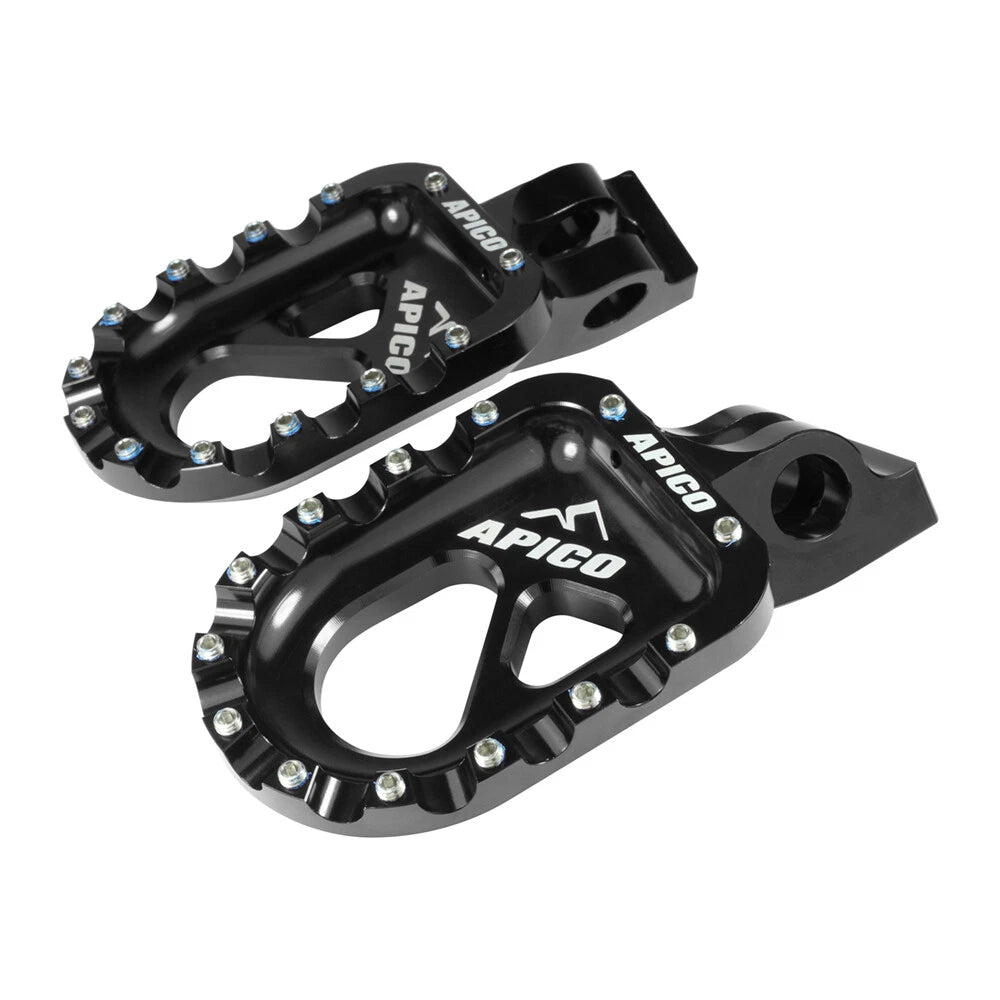 Apico Foot-pegs Cnc For Montesa 4rt 250 260 300 301 Black