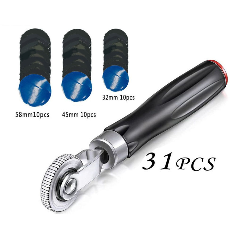 Repair Tire Patch Roller Tool Kit 30pcs Trailer Parts