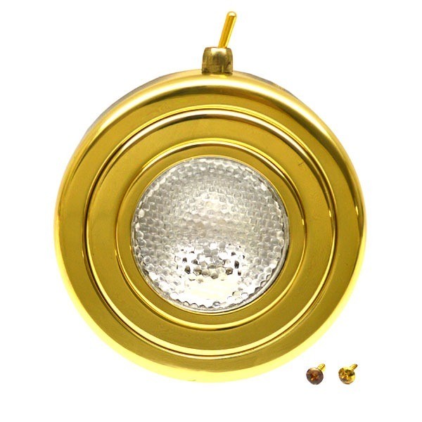 ITC Marine Boat Yacht Cabin Light 10W Plated Brass by ITC Marine