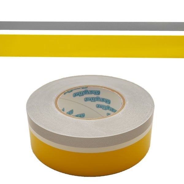 Larson Boat Pinstripe 0573090A 2 Inch Gray Yellow Sticker Tape by Larson