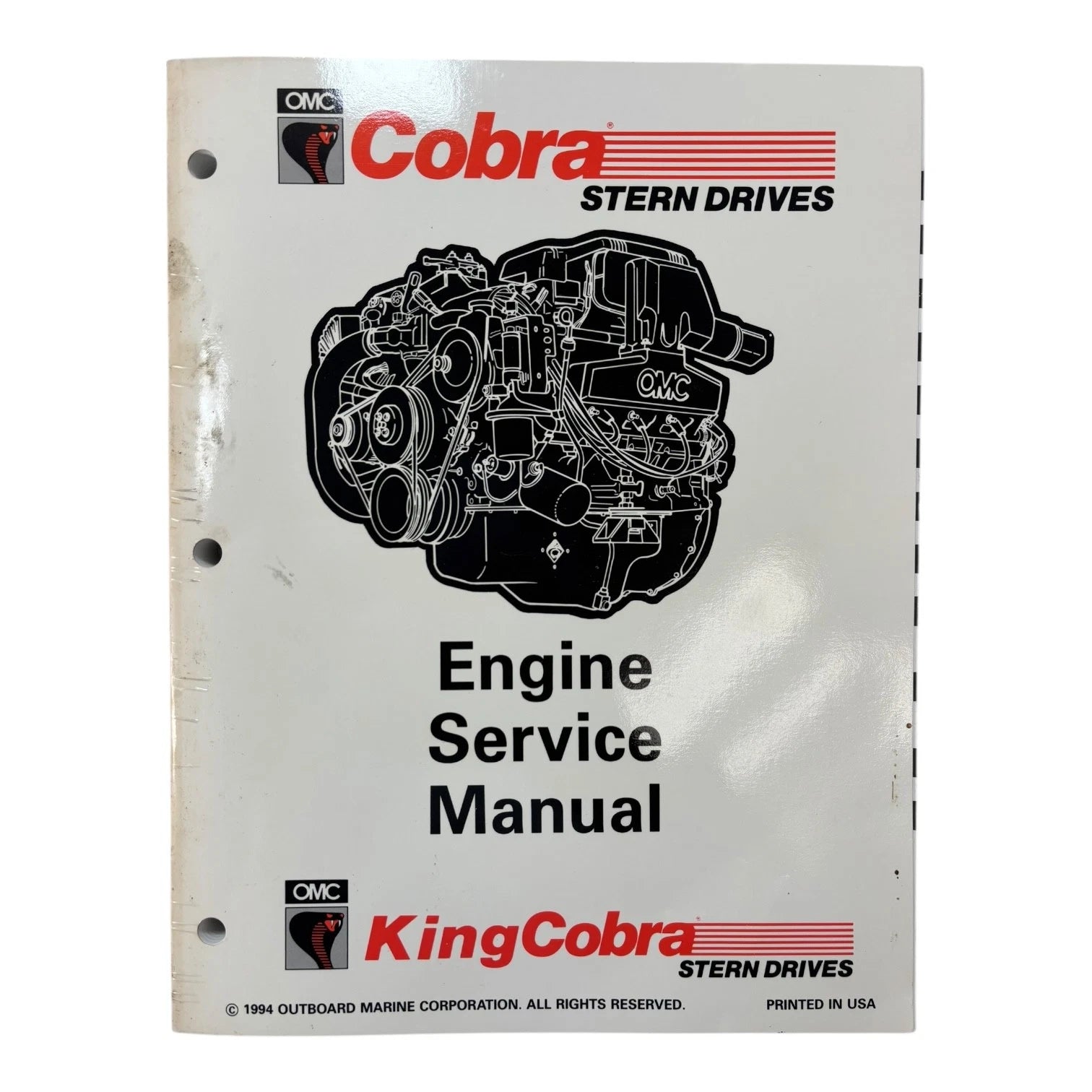 Omc Cobra Stern Drives 503168, Engine Service Manual (1994)