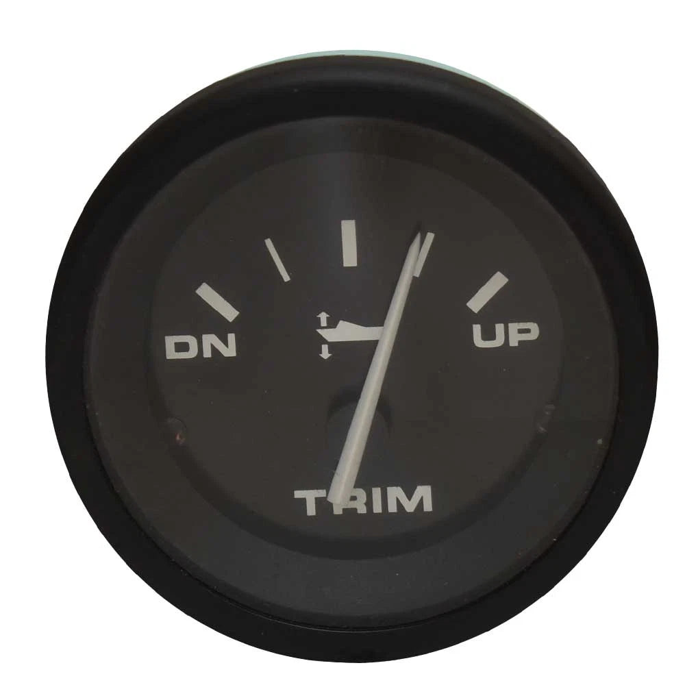 Teleflex Boat Trim Gauge 59647 | Hurricane Black 2 Inch Yamaha