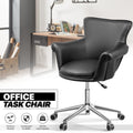 Black Salon Spa Vanity Chair - Swivel Seat