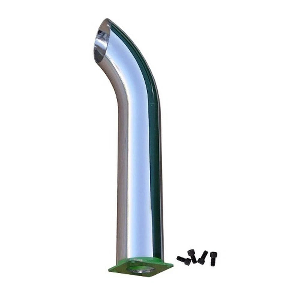 Jds448 Chrome Exhaust Stack With Bend And Hardware Fits John Deere