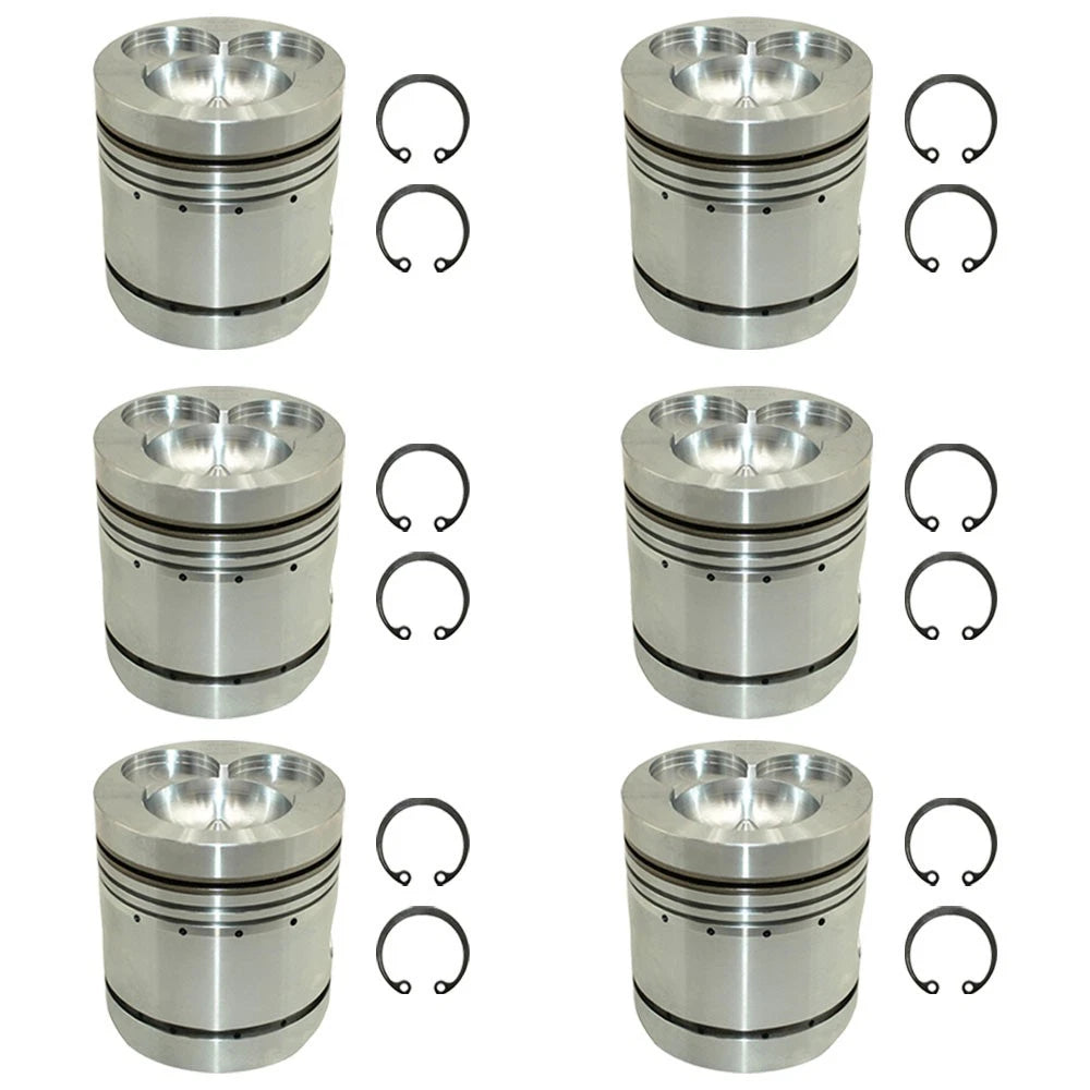 Qty 6: Piston Fits David Brown Replaces K206974