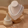 8mm Pearl Jewelry Set for Women
