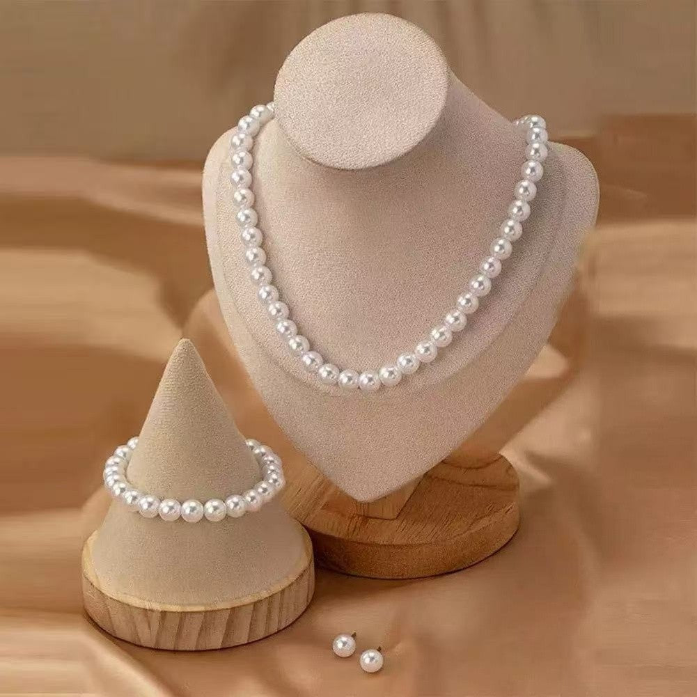 8mm Pearl Jewelry Set for Women