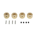 Brass Heavier Wheel Hex Hub For Axial Scx10 90046 Rr10 Rgt 86100 Mst