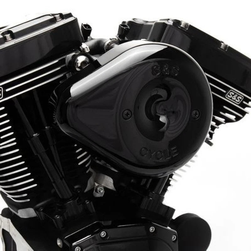 S&s Cycle 2017+ M8 Models Stealth Air Cleaner Kit W/ Black Teardrop