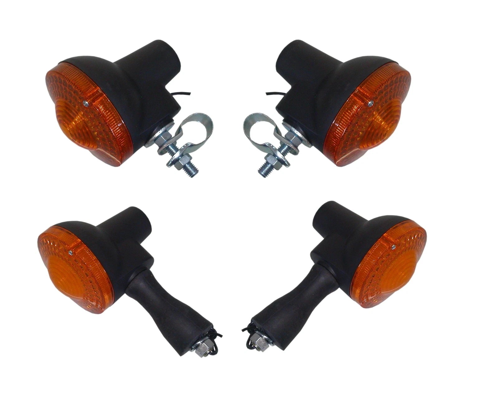 Turn Signals Set Of 4 Front & Rear For Yamaha Dt 250 Mx Single Shock