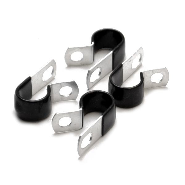 Cushioned Clamps Boat Black 3/8 Inch