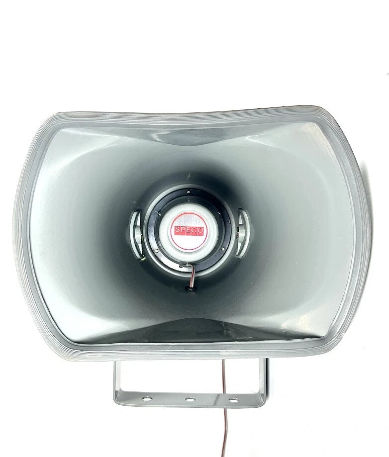 Speco Spc-20r, Trumpet Speaker, All Weather, 12in X 8in Aluminum, Oem