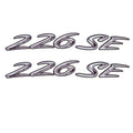 226 SE Brand Decal Rinker Boat Gray White by Rinker