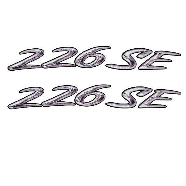 226 SE Brand Decal Rinker Boat Gray White by Rinker