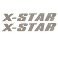 MasterCraft OEM Boat Decal 750090 X - STAR SS | Silver Vinyl (Pair)Ope