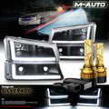 Black Headlight + Corner Light for Chevy Express