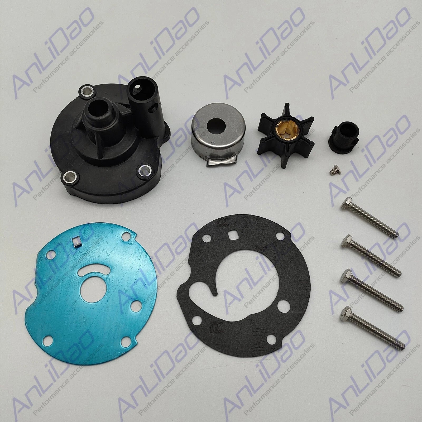 Fit Johnson Evinrude Omc 6hp Water Pump Impeller Kit 1965-1979 763758