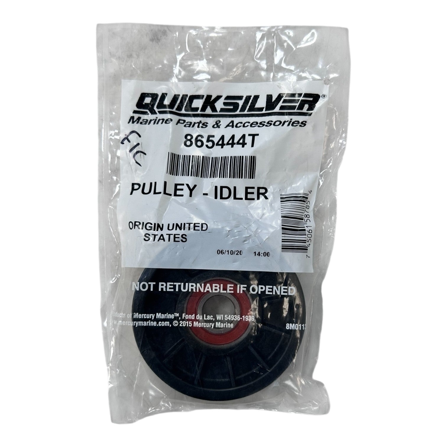 Mercury Quicksilver 865444t, Pulley Idler Assembly , Oem