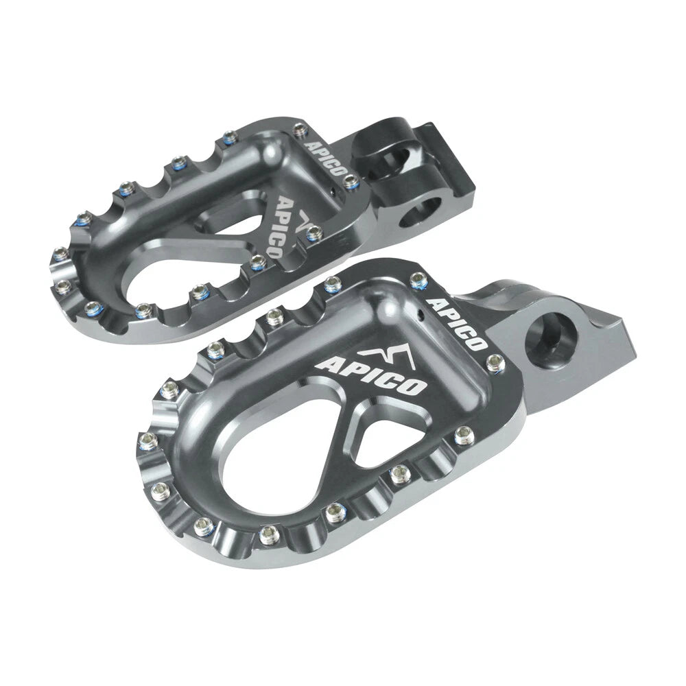 Apico Foot-pegs Cnc For Ossa Graphite Grey