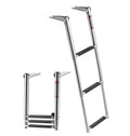 Marine 3 Steps Telescoping Ladder Stainless Steel | Hook & Hull Co
