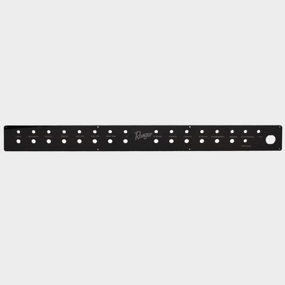 Ranger Boat Blank Switch Panel 204427 2510 Bay Black Plastic by Ranger