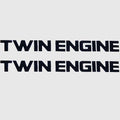 Yamaha Boat Decal F2A-U417T-40 | Twin Engine Stickers Black (Pair)Open