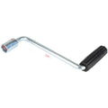 Manual Crank Handle 19mm Socket For Trailer Jack Zinc Plated Steel