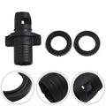 Black Air Valve Cap Adapter for Inflatable Boats