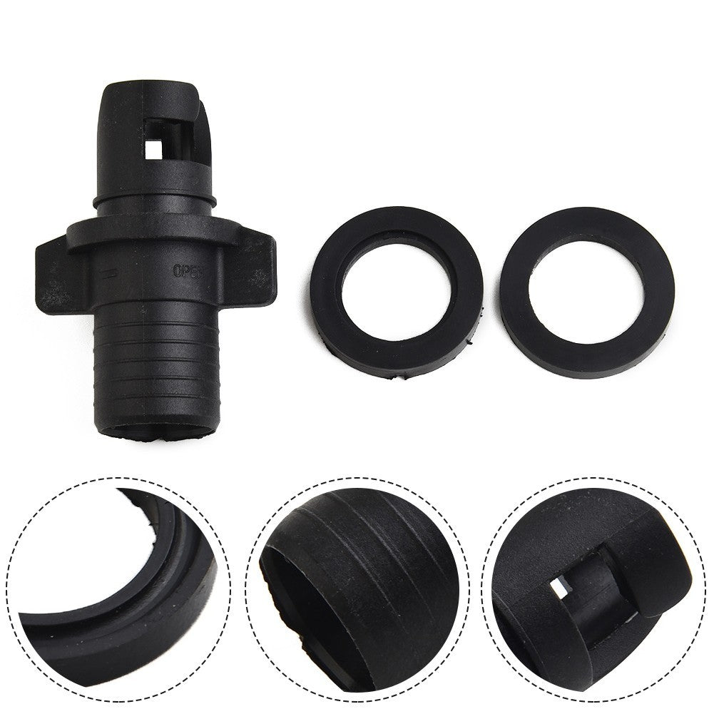 Black Air Valve Cap Adapter for Inflatable Boats