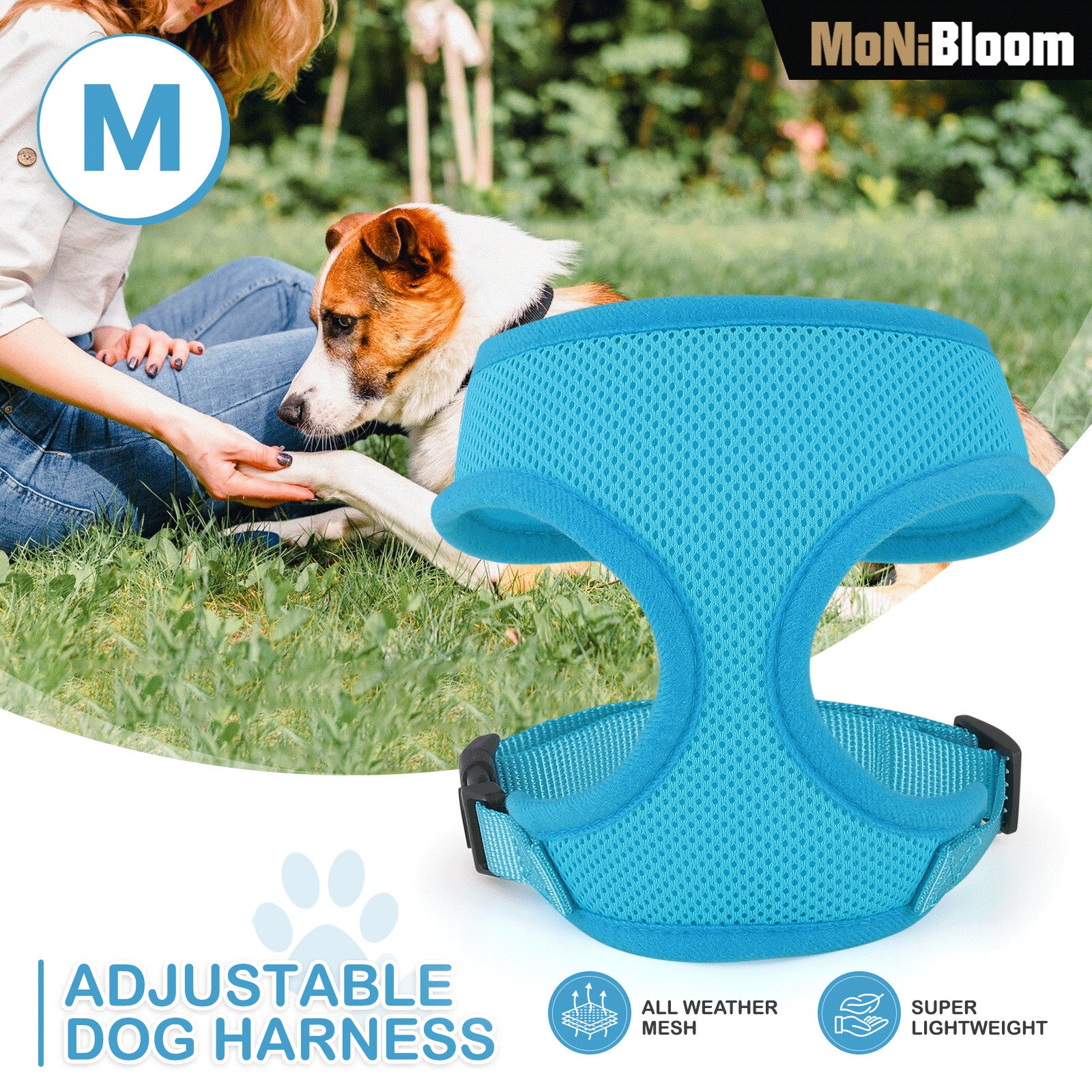 Soft Pet Dog Harness Breathable Mesh Reflective Vest Ch