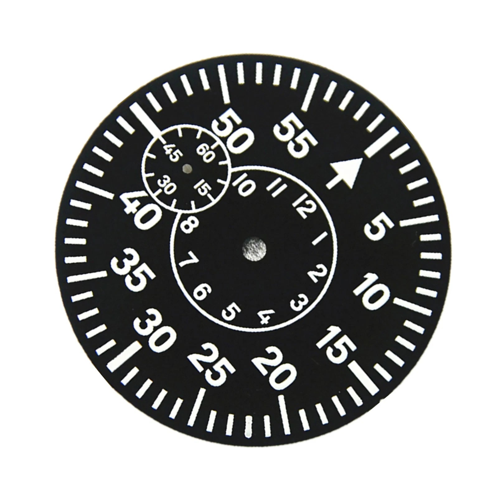 38.9mm Watch Dial Green Luminous Watch Face Plate For Eta 6497 9