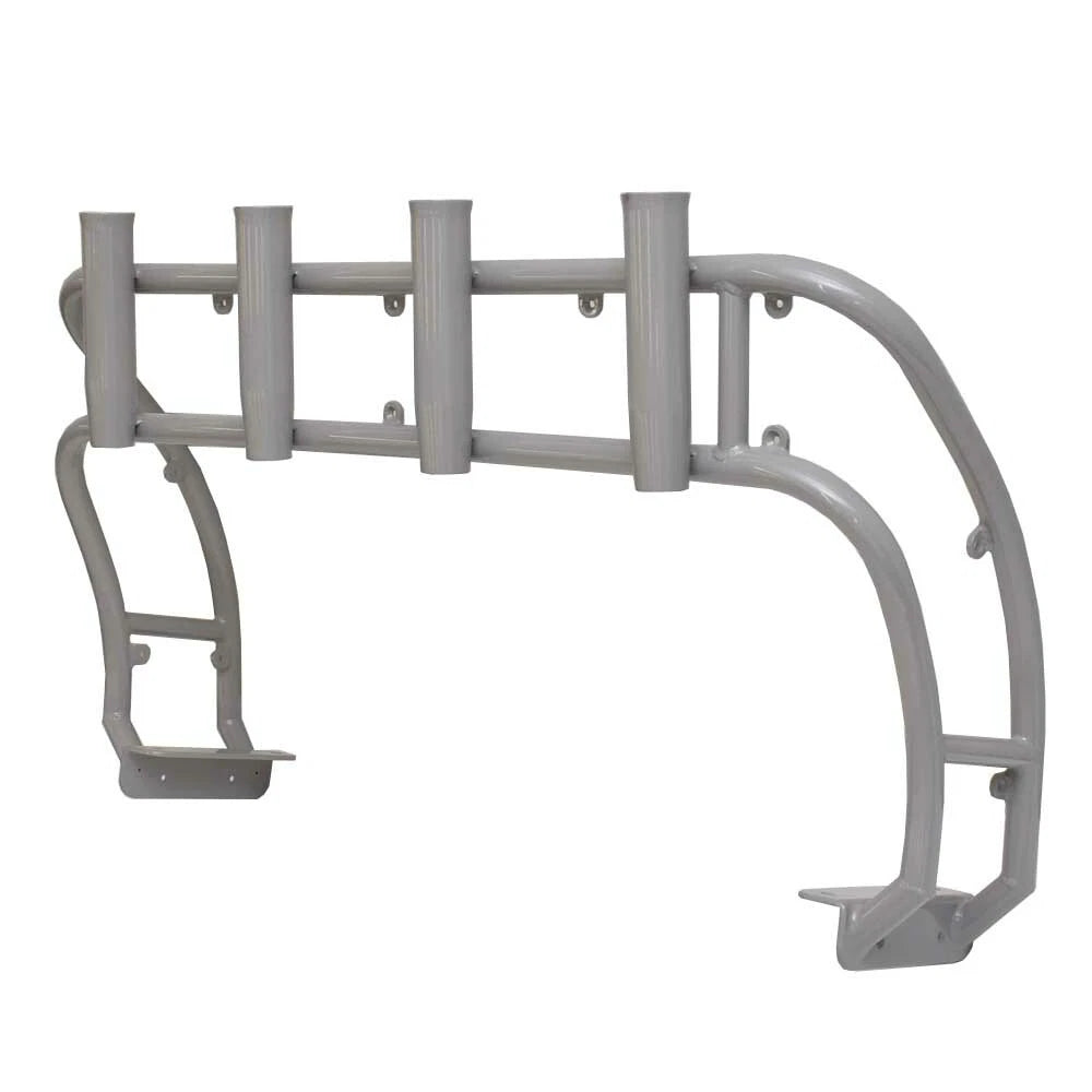 Mako Boat Rod Holder 320243 | 4-tube Rocket Launcher Gray Aluminum