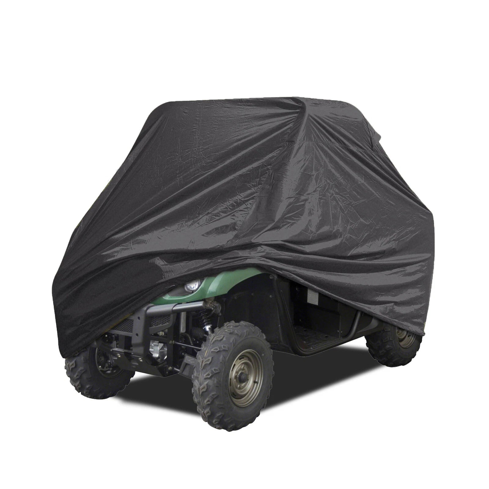 Deluxe Waterproof Side By Side Quad Utv Cover Black Fits Up To 108" L