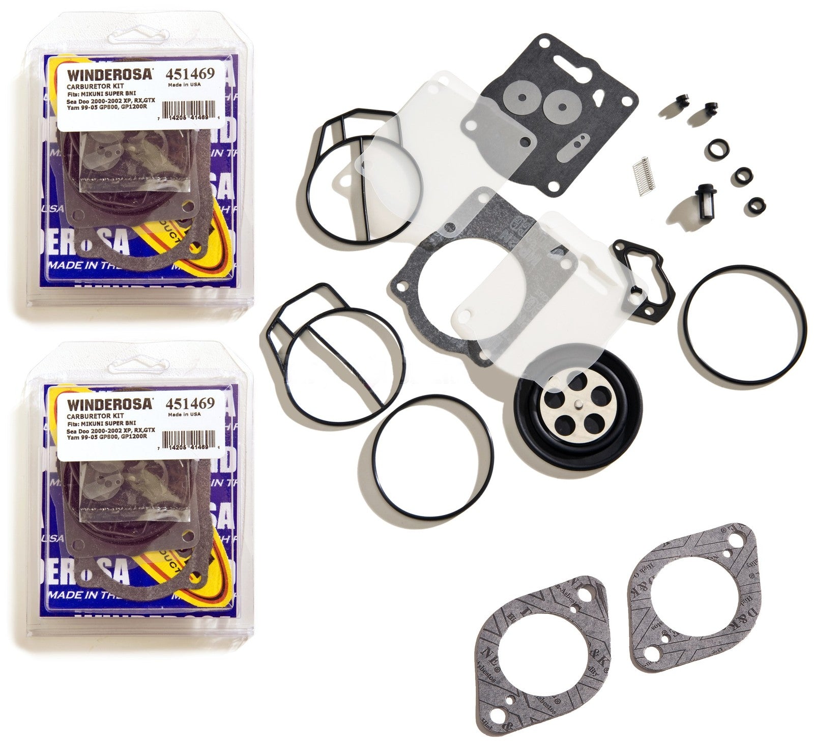 Sea Doo Twin Carb Rebuild Kit 947 951 by Sea Doo